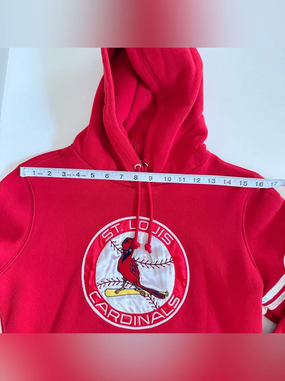St. Louis Cardinals Red Hoodie, Embroidered Logo Youth Medium
